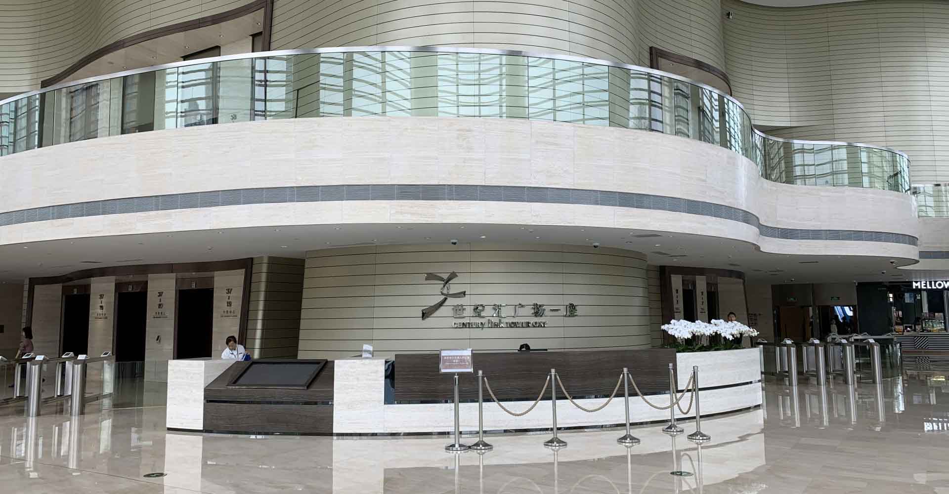 世紀匯廣場寫字樓大堂